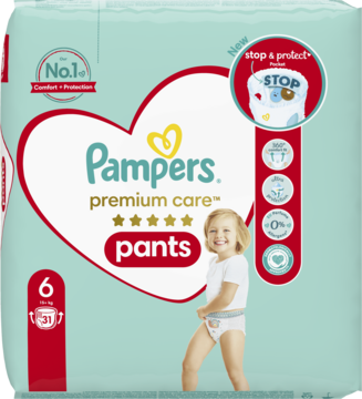 pampers pieluchomajtki duże