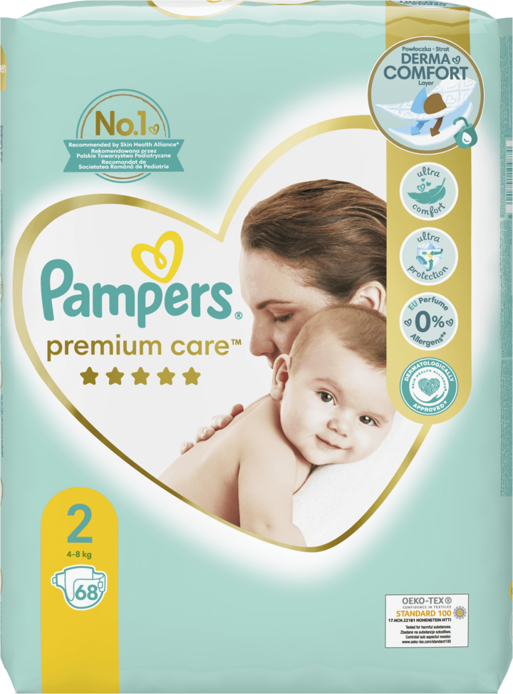 pieluchy pampers zółte