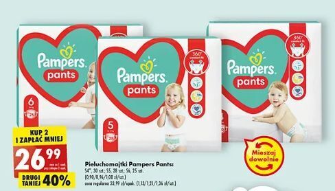 pieluchomajtki pampers rozmiar 5