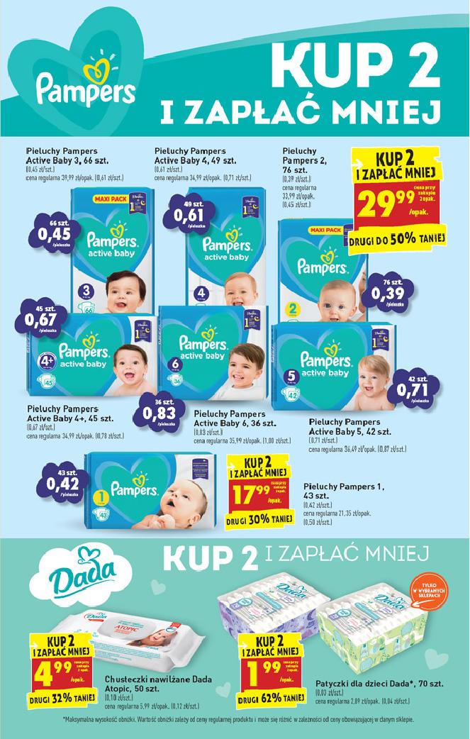 pieluchy pampers pure