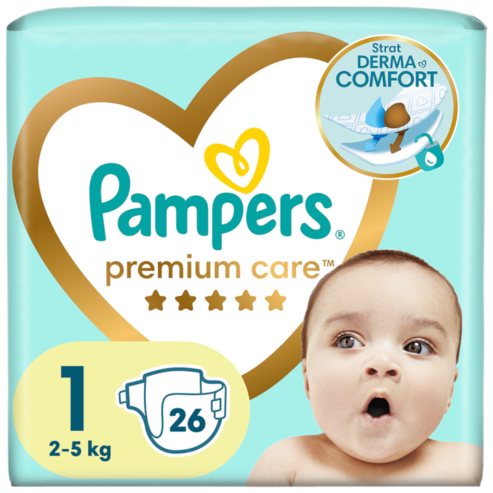 pieluchy pampers 1 z wycięciem na pępek