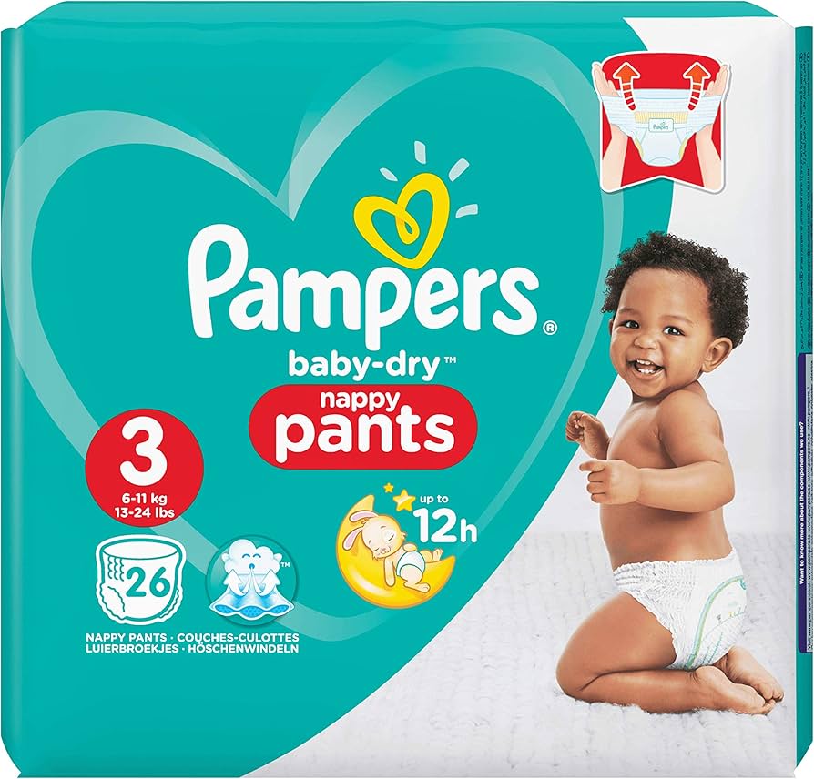 pampers pants pieluchomajtki rozmiar 5 12-17 kg junior 22 szt