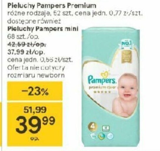 pampers premium care 1 88 szt cena