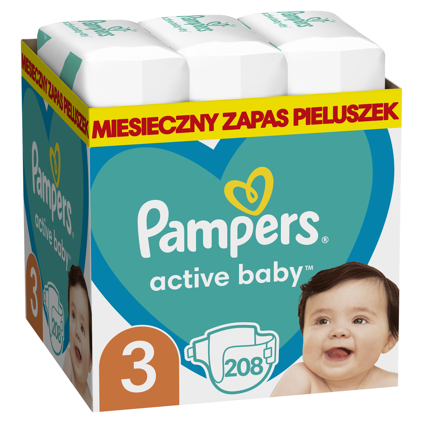 pampers gigant pack 108 szt roz 3