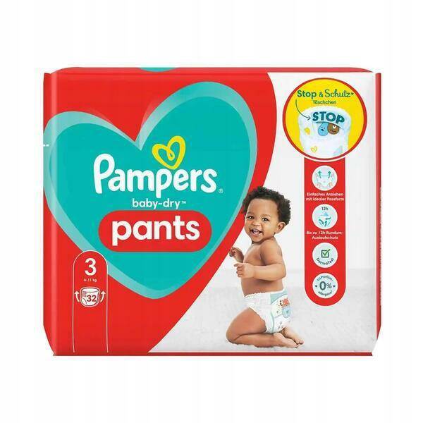 pampers pants pieluchomajtki 5 11-18 kg 48 szt