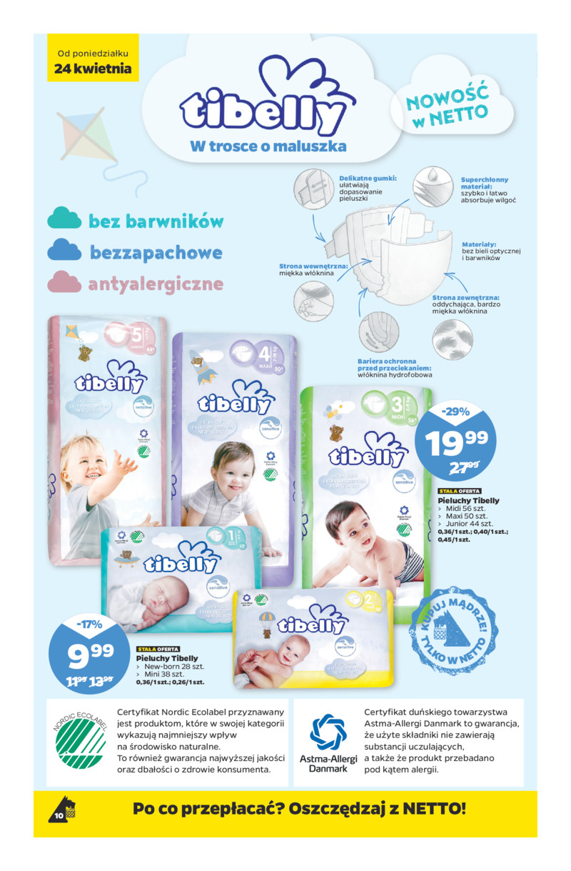 pampers sensitive chustecz allegro