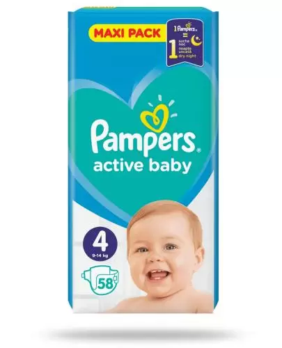 pampers pomarańczowe 4