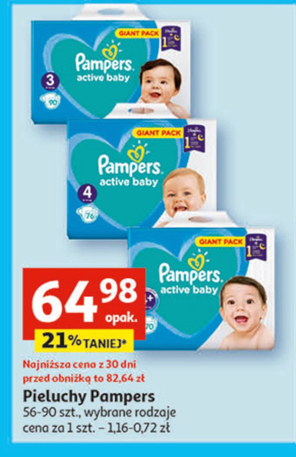 najtańsze pieluchy pampers w sieci