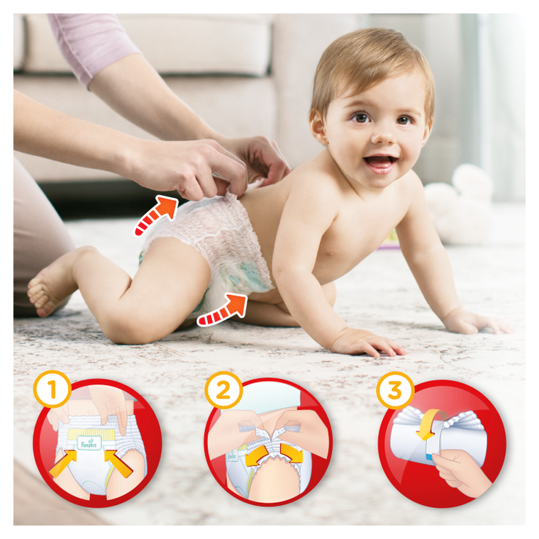 pampers pants niebieski pasek