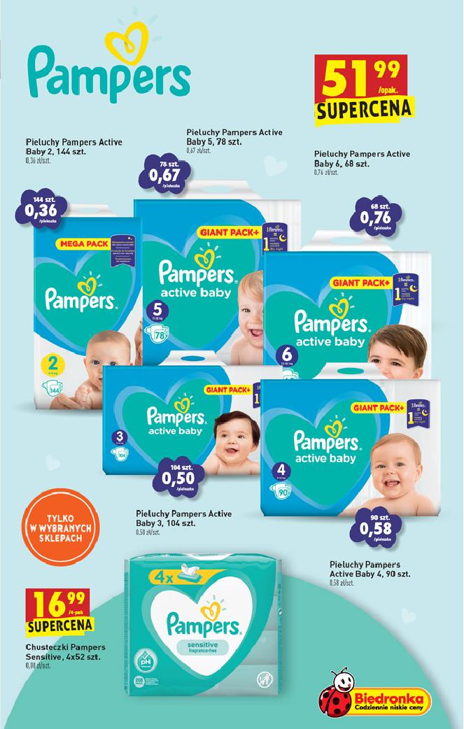 pieluchomajtki pampers 4 site allegro.pl