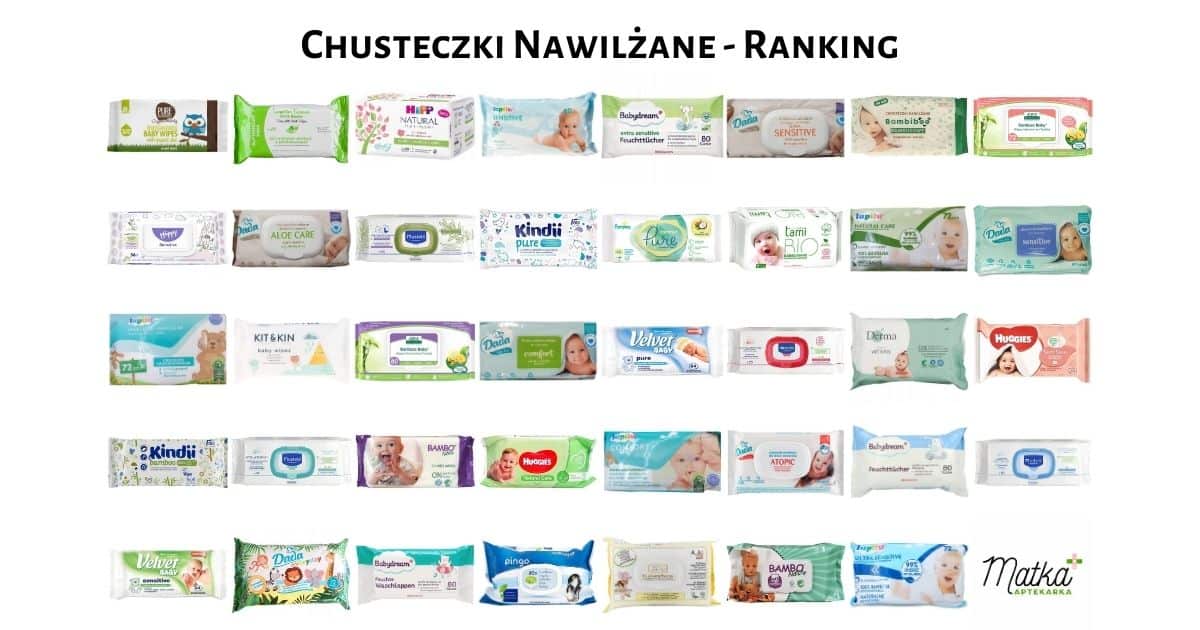 chusteczki nawilżane typu pampers