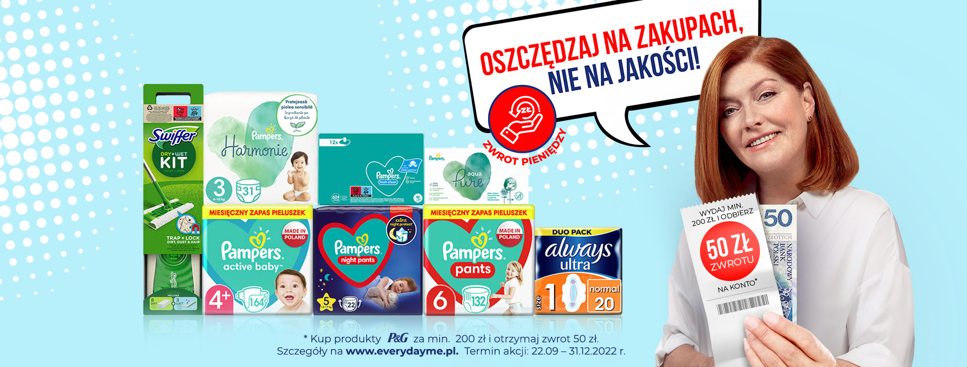 pieluchomajtki pampers rodzaje