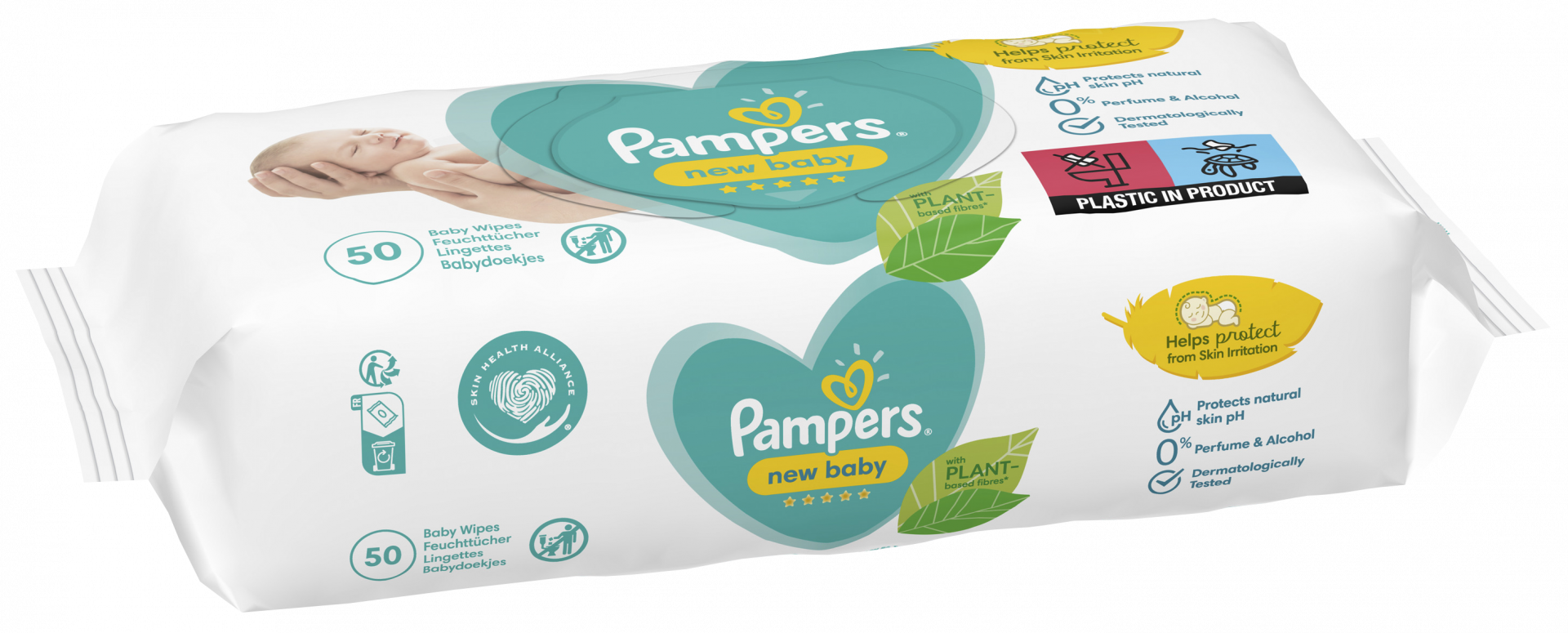 pampers sensitive chusteczki nawilżane 4x56 szt