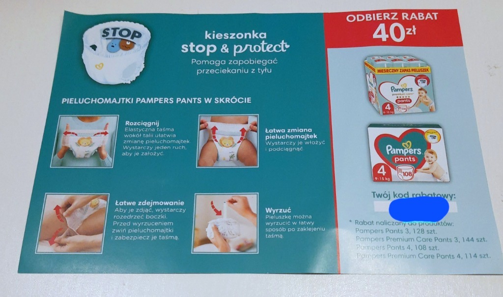 zamów próbkę pampers