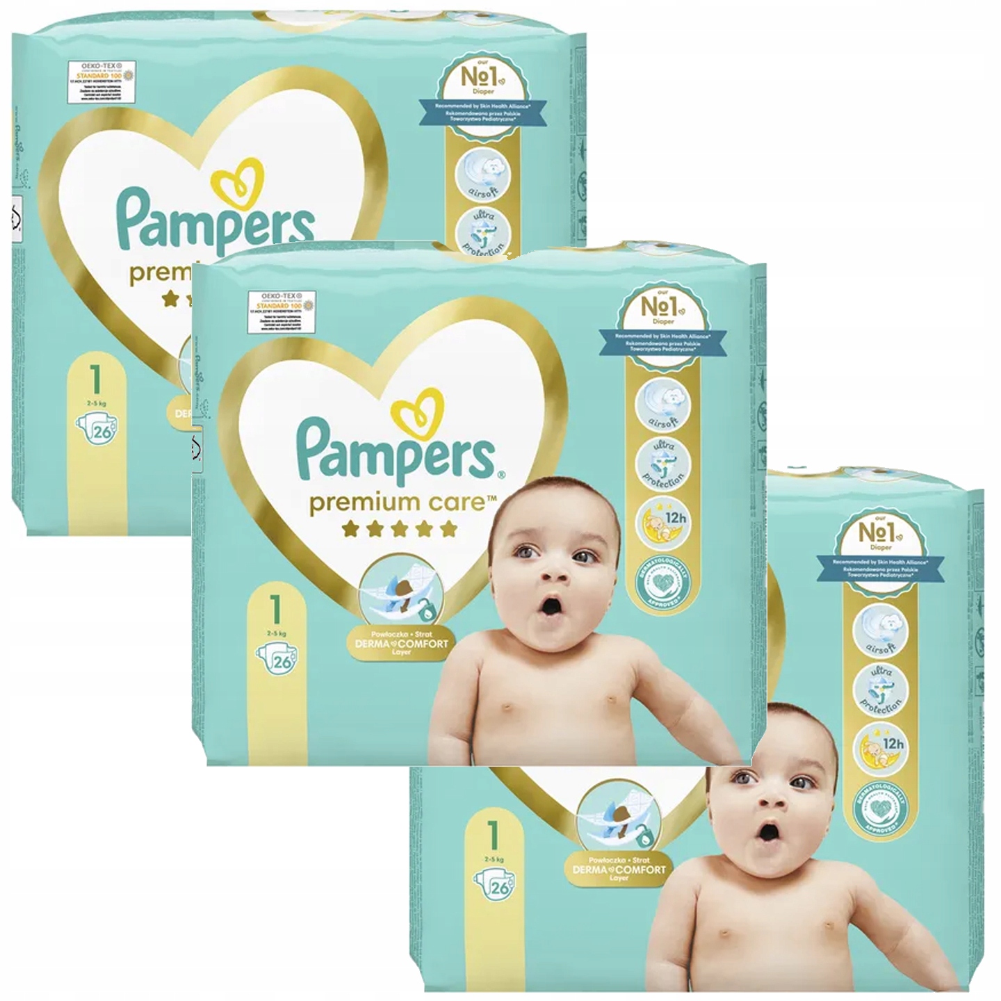 przedziały wagowe pieluch pampers