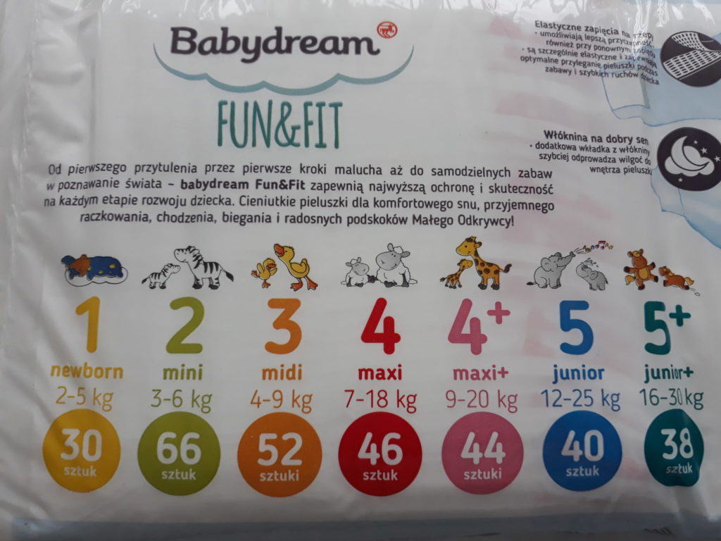 pampers baby dry nimi 42 sztuki cena