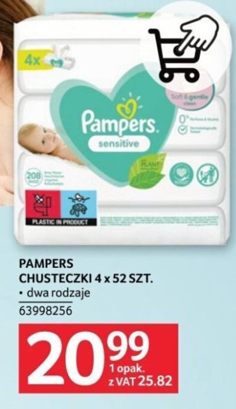 chusteczki pampers sensitive baby wipes