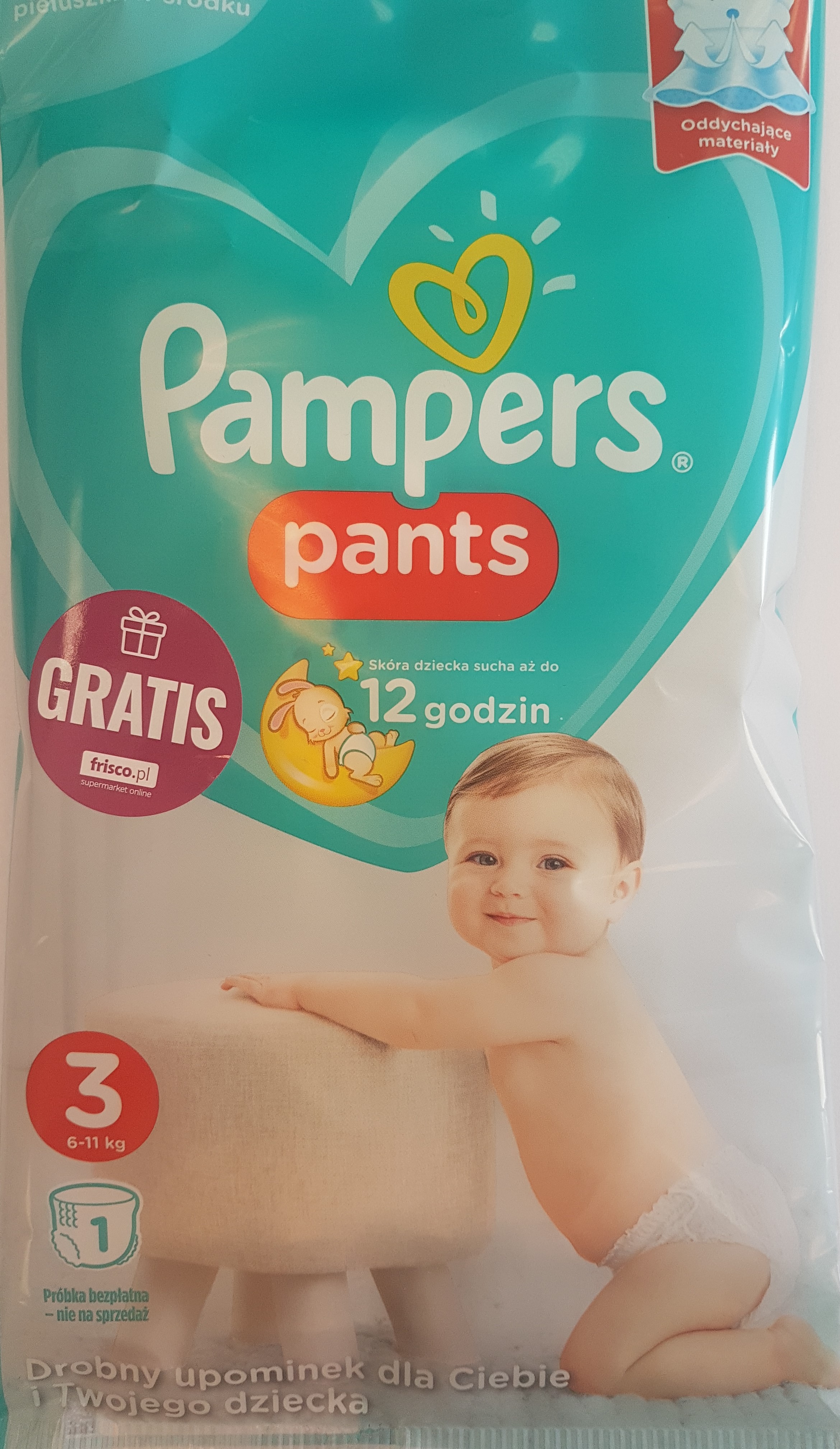 promocja pampers 1 pieluchy