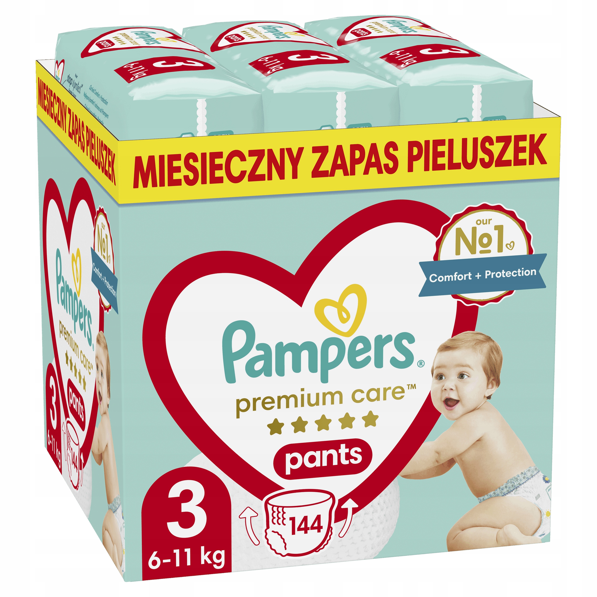 pieluchy pampers 3 208 sztuk