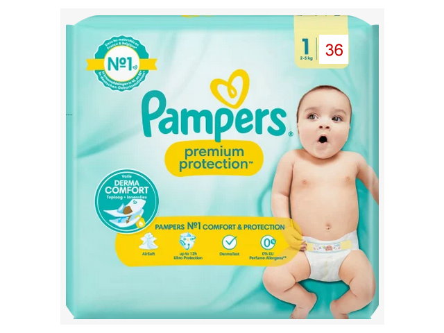 mega box pampers size 1