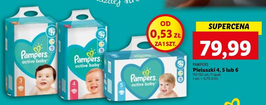 pieluchomajtki pampers nr 6