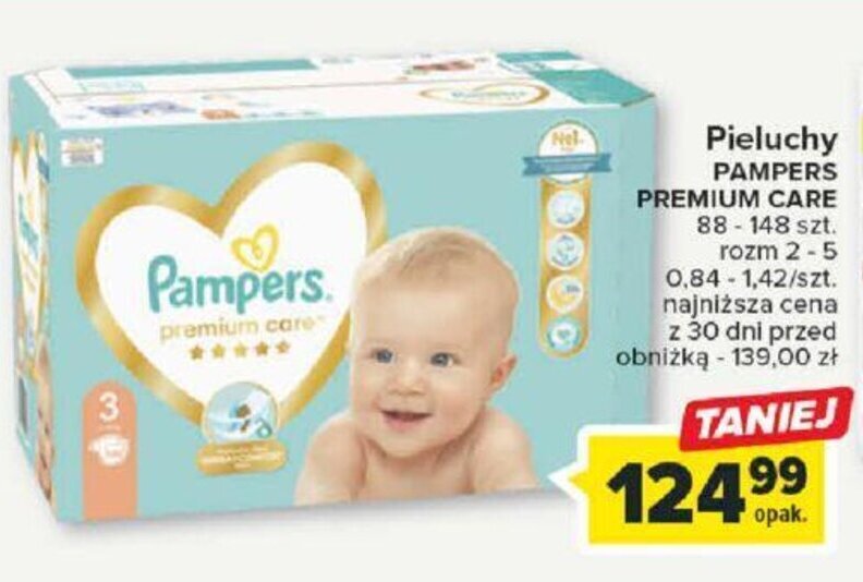 pampers premium care 2 54sztuki