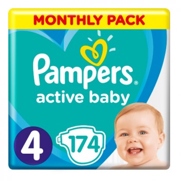 pieluchy pampers active baby giant pack 3 midi 90 szt