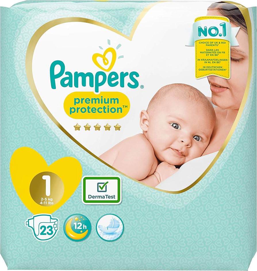 pampers premium care brak niebieskich