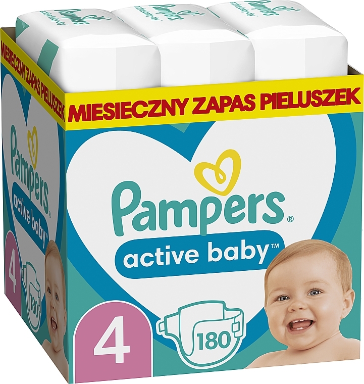 pampers active baby pieluchy rozmiar 2 mini 4-8kg 3x76 sztuk