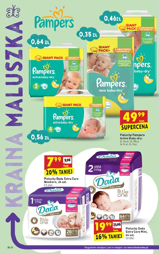 pieluszki jednorazowe pampers active baby