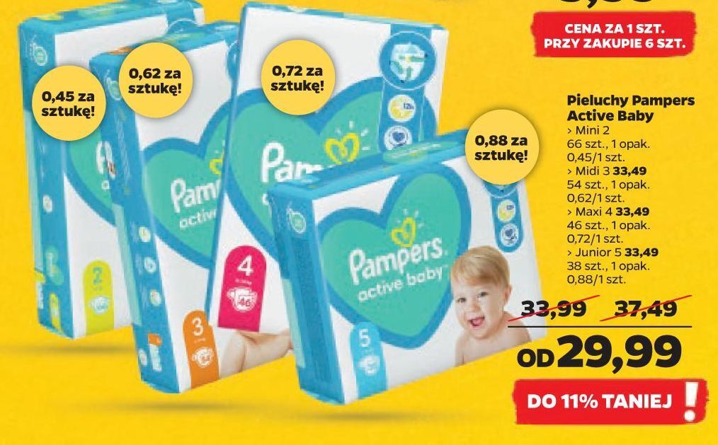 pampers zabki kolobrzeg