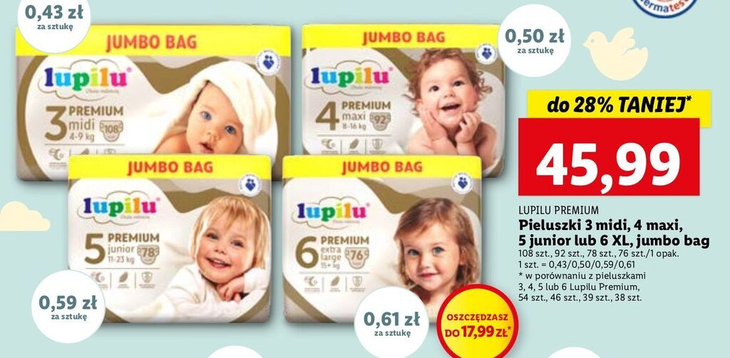 www.biedronka pieluchy-dada-premium 1 newborn ceny