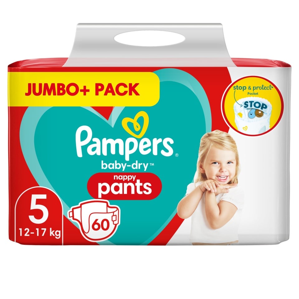 mega paka pampers pieluchomajtki 5