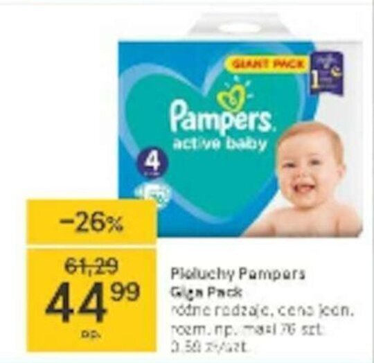 pampers 5 78szt