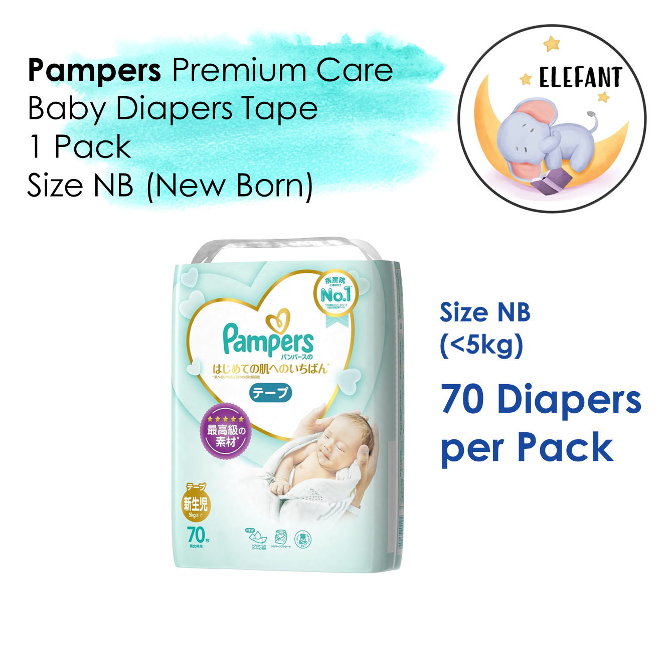 pampers new baby pieluchy rozmiar 2 mini 3-6kg 100 sztuk