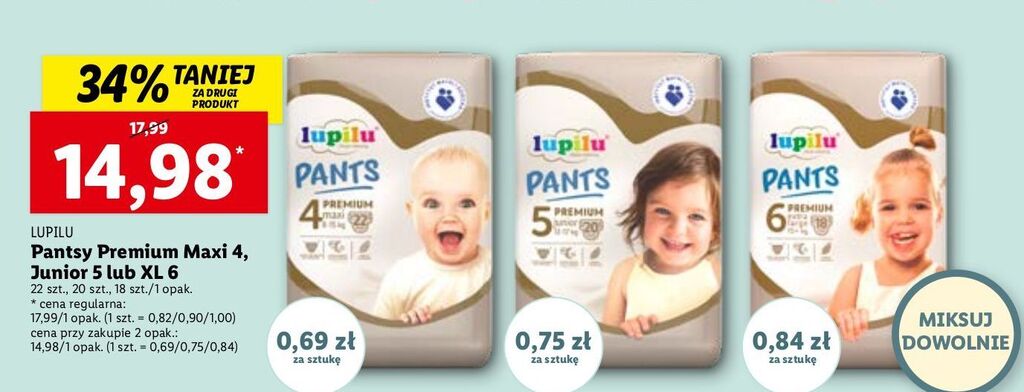 intermarche pieluchomajtki pampers