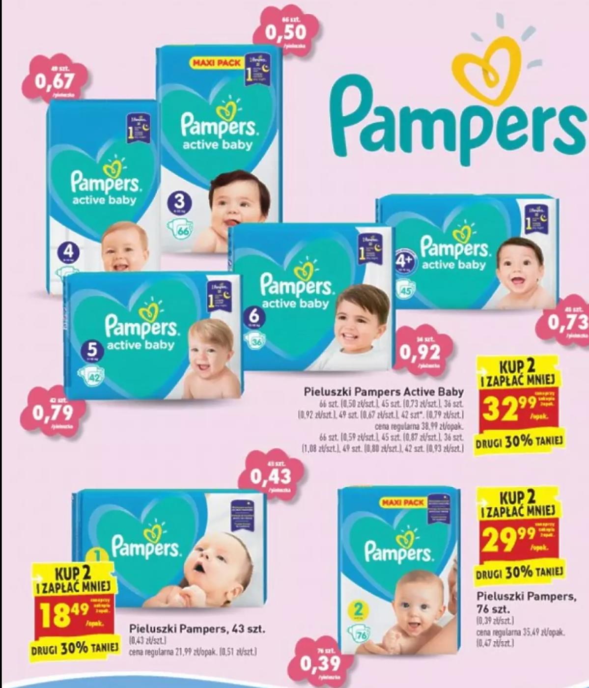 pampers pieluchy 3 60 sztuk