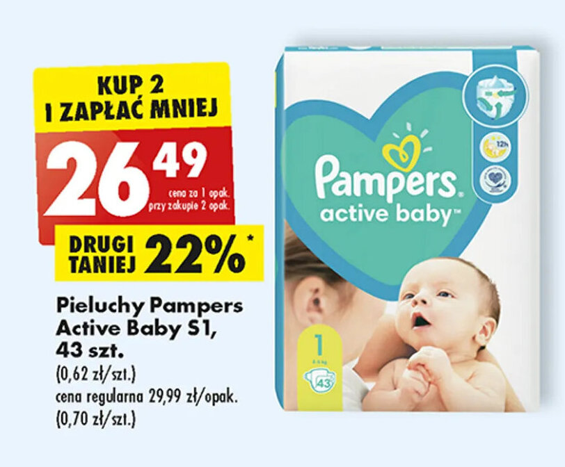 ieluchy pampers active baby maxi pack 2 mini 228szt