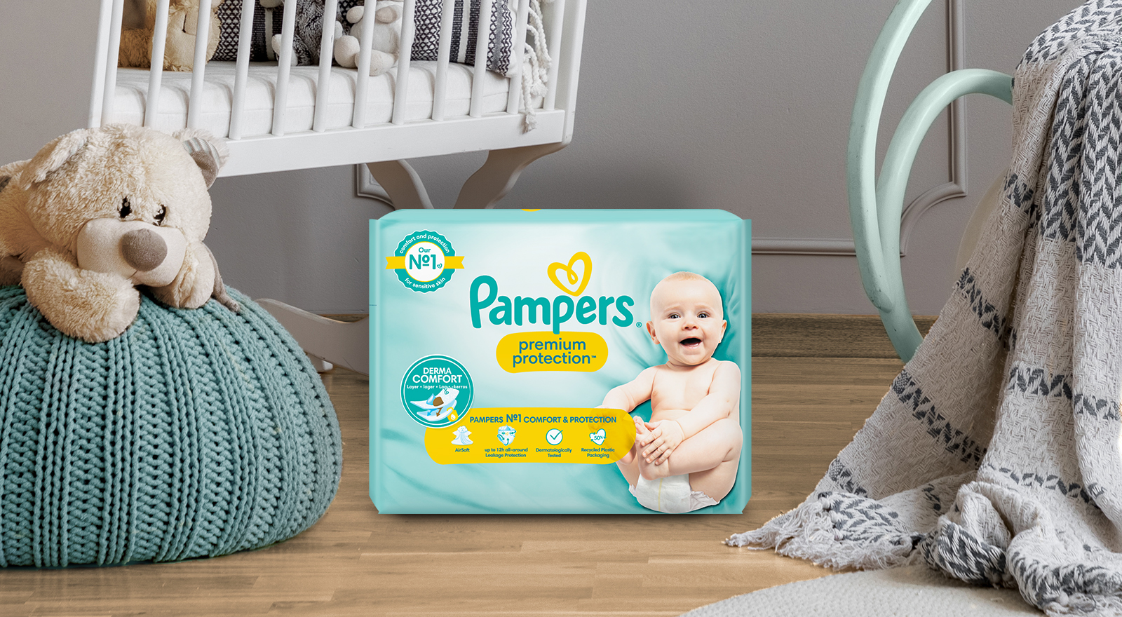 pampers premium care 1 22 sztuk