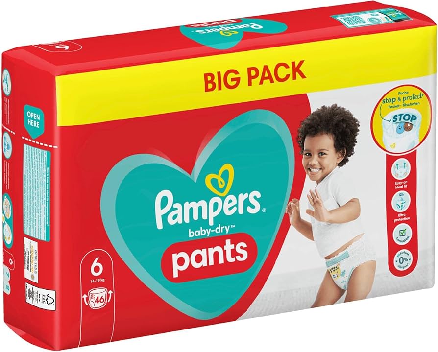 pampers pieluchy baby dry 5+