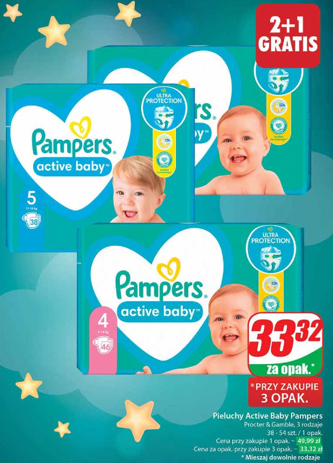 pampers tabela rozmiarów