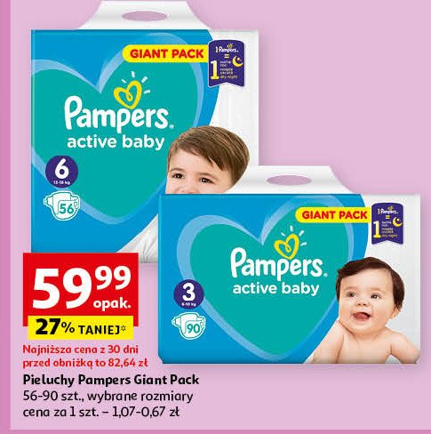 pieluchy pampers 3 biedronka cena