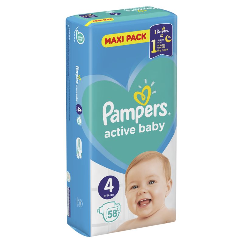 pampers active baby wskaźnik wilgotności