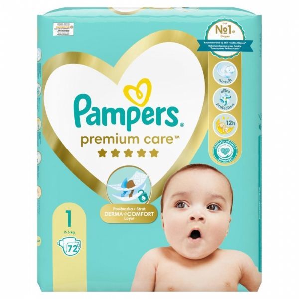 pieluchy pampers najmniejszy rozmiar premium care 1