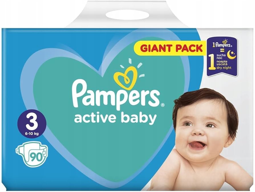 pampers active baby dry 3 74 szt