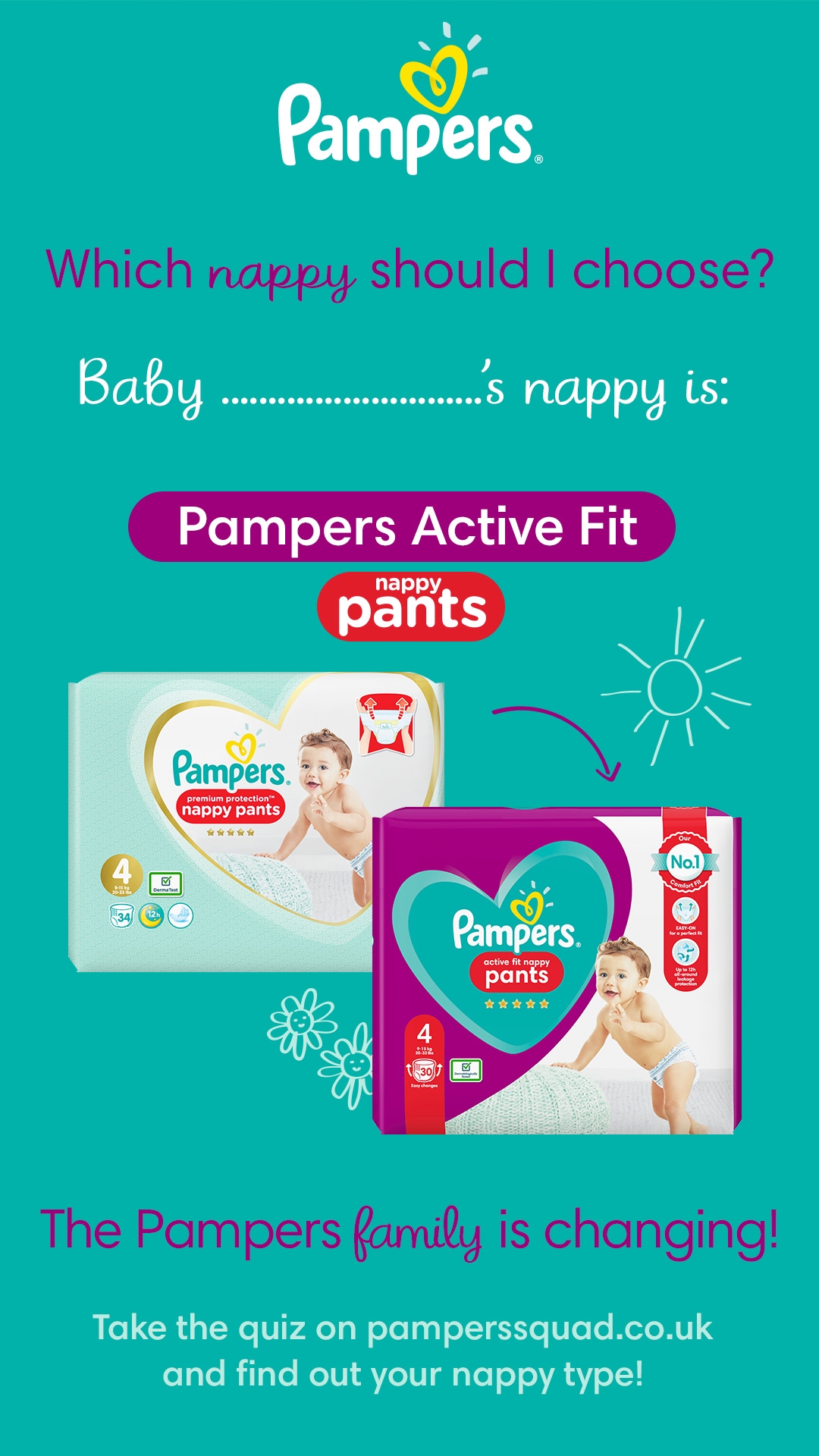 pampers i leginsy