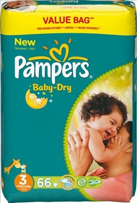 pampers active baby 3 208 sztuk