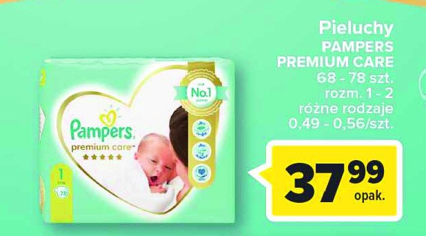 pampers premium care pieluchy 4 maxi 168 szt