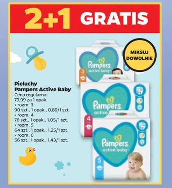 pampers baby dry misure