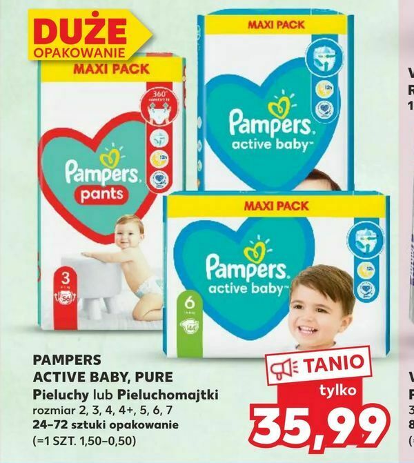 pampers splashers pieluchomajtki rozmiar 4-5 jednorazowe pieluchy